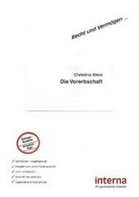 Enlarge image Cover: Die Vorerbschaft - Verlag interna