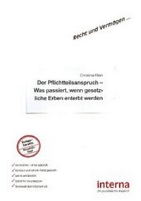 Enlarge image Cover: Der Pflichtteilsanspruch - Verlag interna
