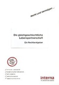 Cover: Die gleichgeschlechtliche Lebenspartnerschaft - Verlag interna