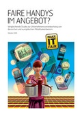 Cover: Faire Handys im Angebot? - Germanwatch Nord-S&uuml;d Initiative e.V.