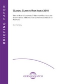 Cover: Global Climate Risk Index 2010 - Germanwatch Nord-S&uuml;d Initiative e.V.