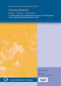 Cover: Chance Deutsch : Schule - Studium - Arbeitswelt - Universit&auml;tsverlag G&ouml;ttingen