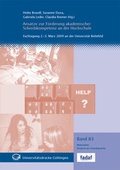 Cover: Ans&auml;tze zur F&ouml;rderung akademischer Schreibkompetenz an der Hochschule - Universit&auml;tsverlag G&ouml;ttingen