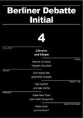 Cover: Literatur und Utopie - WeltTrends