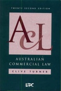 Cover: Australian Commercial Law - Law Book Co of Australasia