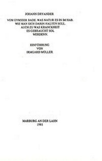 Enlarge image Cover: Vom Eymsser Bade - Basilisken-Presse im Verlag Natur & Text