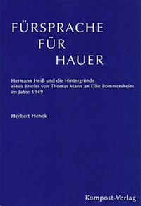 Enlarge image Cover: Fürsprache für Hauer - Riedel-Henck