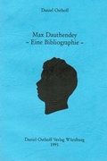 Cover: Max Dauthendey - Eine Bibliographie - Osthoff, D