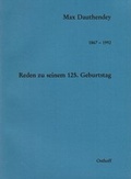 Cover: Max Dauthendey - 1867-1992 - Osthoff, D