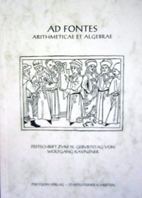 Enlarge image Cover: Ad Fontes Arithmeticae et Algebrae - Stadt Bad Staffelstein