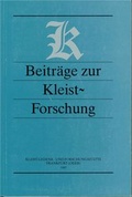 Cover: Beitr&auml;ge zur Kleist-Forschung 1997 - Stiftung Kleist-Museum