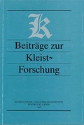 Cover: Beitr&auml;ge zur Kleist-Forschung 1998 - Stiftung Kleist-Museum