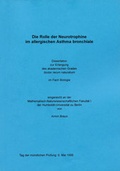 Cover: Die Rolle der Neurotrophine im allergischen Asthma bronchiale - Westarp BookOnDemand