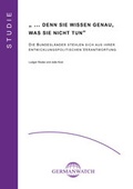 Cover: ...denn sie wissen genau, was sie nicht tun - Germanwatch Nord-S&uuml;d Initiative e.V.