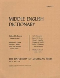 Enlarge image Cover: Middle English Dictionary - The University of Michigan Press