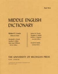Enlarge image Cover: Middle English Dictionary - The University of Michigan Press