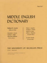 Enlarge image Cover: Middle English Dictionary - The University of Michigan Press