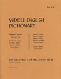 Enlarge image Cover: Middle English Dictionary - The University of Michigan Press