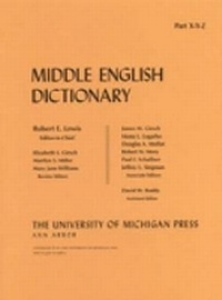 Enlarge image Cover: Middle English Dictionary - The University of Michigan Press