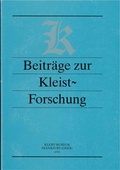 Cover: Beitr&auml;ge zur Kleist-Forschung 2002 - Stiftung Kleist-Museum
