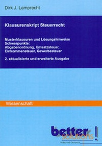 Abbildung von: Klausurenskript Steuerrecht - Better Solutions