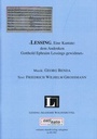 Cover: "LESSING. Eine Kantate: dem Andenken Gotthold Ephraim Lessings gewidmet" - Lessing-Akademie