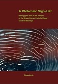 Cover: A Ptolemaic Sign-List - Backe-Verlag