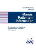 Cover: Manual Patienteninformation - Books on Demand