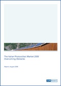 Cover: The Italian Photovoltaic Market 2008 - Hoehner Research & Consulting Group