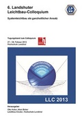 Cover: 6. Landshuter Leichtbau-Colloquium (2013) - LC-Verlag der Hochschule Landshut