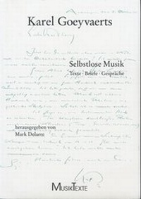 Abbildung von: Selbstlose Musik - Edition MusikTexte