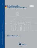 Cover: Polizei und Management - Deutsche Hochschule der Polizei - Stabsstelle I - Hochschulkommunikation, &Ouml;ffentlichkeitsarbeit