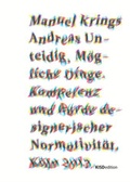 Cover: M&ouml;gliche Dinge - KISDedition