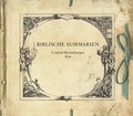 Cover: Biblische Summarien - Geschichtsverein Bietigheim-Bissingen
