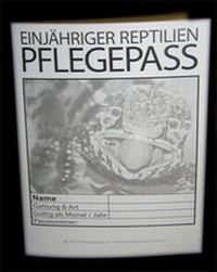Abbildung von: EINJÄHRIGER REPTILIEN PFLEGEPASS - TropicMedia