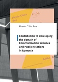 Cover: Contribution to developing the domain of Communication Sciences and Public Relations in Romania - Hochschulverlag Mittweida