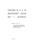 Cover: Dieser Raum befindet sich im Aufbau - Lieblingsempire