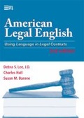 Cover: American Legal English, 2nd Edition - The University of Michigan Press