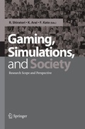Cover: Gaming, Simulations and Society - Springer