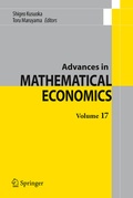Cover: Advances in Mathematical Economics Volume 17 - Springer