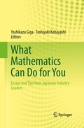 Cover: What Mathematics Can Do for You - Springer