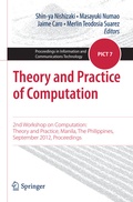 Cover: Theory and Practice of Computation - Springer