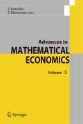 Cover: Advances in Mathematical Economics - Springer
