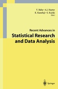 Cover: Recent Advances in Statistical Research and Data Analysis - Springer