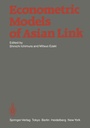 Cover: Econometric Models of Asian Link - Springer