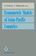 Cover: Econometric Models of Asian-Pacific Countries - Springer
