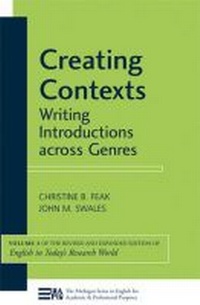 Enlarge image Cover: Creating Contexts - The University of Michigan Press