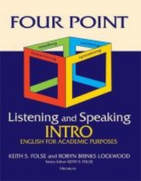 Enlarge image Cover: Four Point Listening and Speaking Intro - The University of Michigan Press