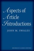 Cover: Aspects of Article Introductions, Michigan Classics Ed. - The University of Michigan Press