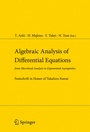 Cover: Algebraic Analysis of Differential Equations - Springer